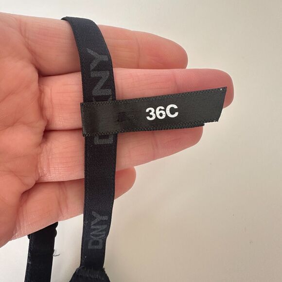 DKNY Black Wireless Bra Size 36C New Smooth - Picture 3 of 5